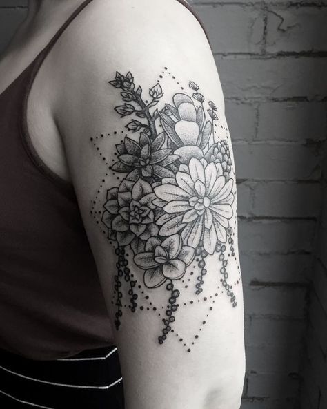 10+ Awesome Succulent Tattoo Ideas For People Who Are Crazy About Succulents Succulent Tattoo Ideas, Half Sleeve Tattoos Lower Arm, Succulent Tattoo, Full Sleeve Tattoo Design, Shape Tattoo, Tattoos For Women Half Sleeve, Full Sleeve Tattoo, Full Sleeve Tattoos, Sleeve Tattoos For Women