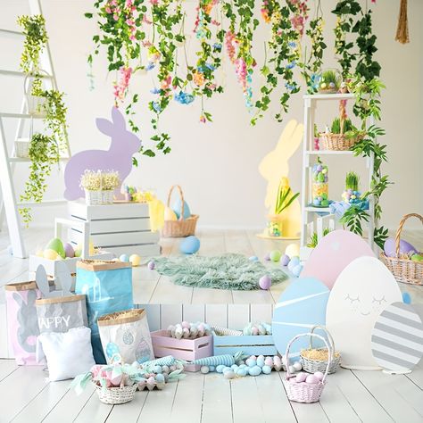 Faster shipping. Better service Green Grass Background, Easter Photography, Easter Photoshoot, Easter Backdrops, Hanging Rattan, Eggs Flowers, Muslin Backdrops, Studio Foto, Save Room