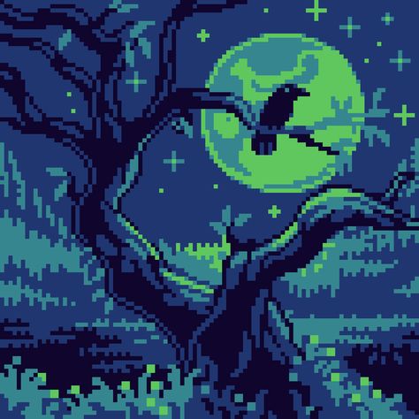 Pixel Art Landscape, Piskel Art, 8 Bit Art, Pixel Art Background, Pixel Art Tutorial, Arte 8 Bits, 8bit Art, Cool Pixel Art, Pix Art