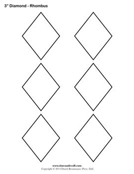 Free Rhombus Template    - #DRAW #ZENTANGLE #ZENDALA #TANGLE #DOODLE #TEMPLATE #VORLAGEN Doodle Template, Paper Peicing Patterns, Paper Piecing Templates, Diamond Template, Draw Zentangle, Rhombus Pattern, English Paper Piecing Quilts, Rhombus Shape, Shape Templates