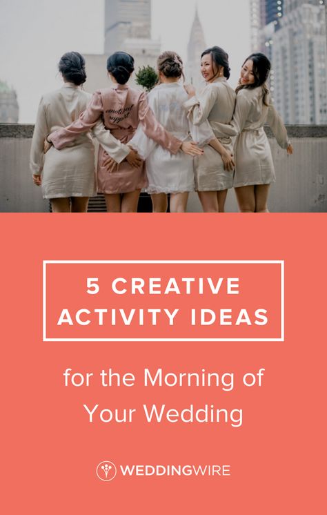 5 Creative Activity Ideas for the Morning of Your Wedding - 28% of couples do a pre-wedding activity with their wedding party. Read some of our favorite ideas on WeddingWire! {James Thomas Crocker Photography} Pre Wedding Activities, Bridesmaid Stuff, Wedding Jitters, Pre Engagement, Wedding Activity, James Thomas, Wedding Etiquette, Wedding Activities, Watercolor Floral Wedding Invitations