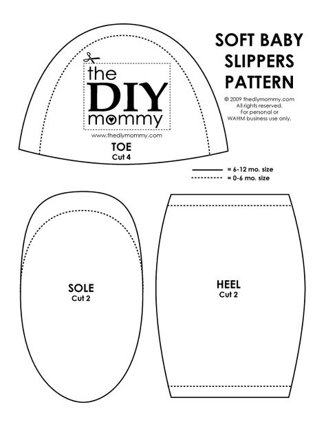 Free Printable Sewing Patterns | Download & print our PDF pattern: The DIY Mommy – Soft Baby Slippers Baby Shoes Diy Pattern, Baby Shoes Tutorial, Free Printable Sewing Patterns, Diy Mommy, Baby Shoes Diy, Diy Slippers, Baby Shoes Pattern, Baby Booties Pattern, Printable Sewing Patterns