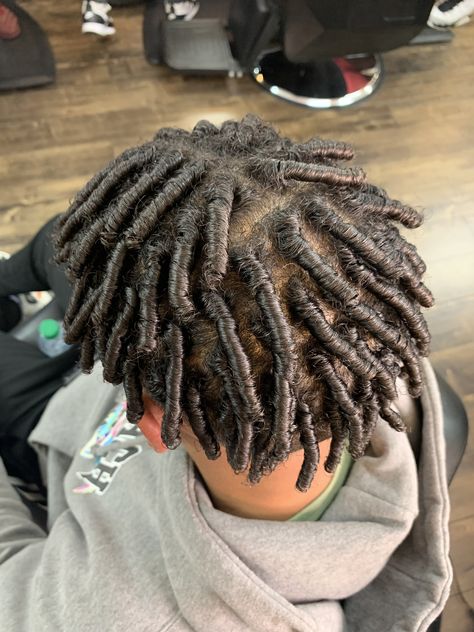 Starter Locs Middle Part, Dreads With Middle Part, Dreads Middle Part, Starter Locs Parting, Finger Coils Men Short Hair, Middle Part Dreads, Comb Coil Starter Locs Men, Middle Part Locs Men, No Middle Part Locs