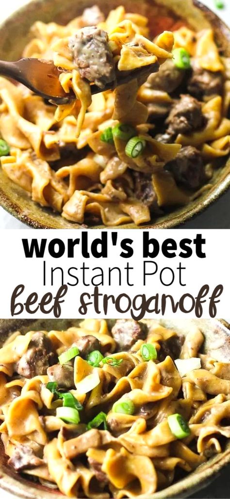 Stew Meat Recipes Quick, Beef Stroganoff Pasta, Stroganoff Pasta, Instant Pot Beef Stroganoff, Instant Pot Stew, Beef Stew Meat Recipes, Beef Recipe Instant Pot, Maple Recipes, Instant Pot Pasta Recipe