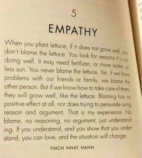 Empathy Quotes, Thich Nhat Hanh Quotes, Free Your Mind, Vie Motivation, Thich Nhat Hanh, Poetry Book, Book List, Open Book, Book Ideas