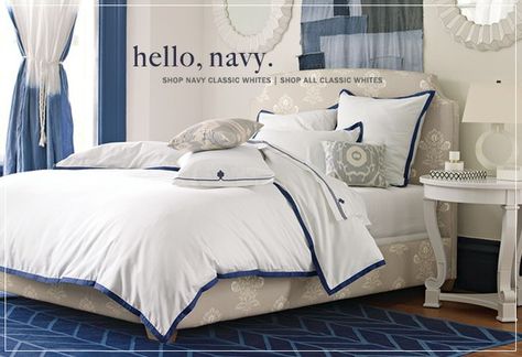 Serena and Lily Navy bedroom Greece Inspired Bedroom, Greek Bedroom Aesthetic, Greek Bedroom, Nautical Themed Bedroom, E Aesthetic, Bed Classic, Inspired Bedroom, Serena Lily, Boys Bedding