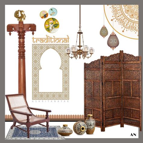 Interior design style - Traditional Indian Modern Design, Jaipur Style Interior, India Interior Design Indian Style, Traditional Interior Design Mood Board, Jaipur Interior Design, Indian Traditional Interior Design, Indian Traditional Interior, Traditional Mood Board, Indian Furniture Traditional