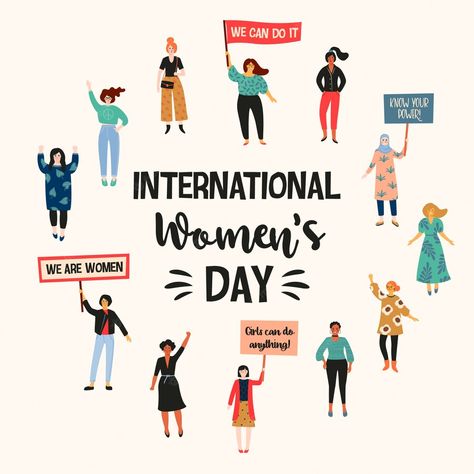 Premium Vector | International women's day International Women's Day Illustration, World Women's Day Poster, Womens Day Video, Women Day Poster, Women's Day Video, Womens Day Poster, World Womens Day, International Womens Day Poster, Powerpuff Kızları