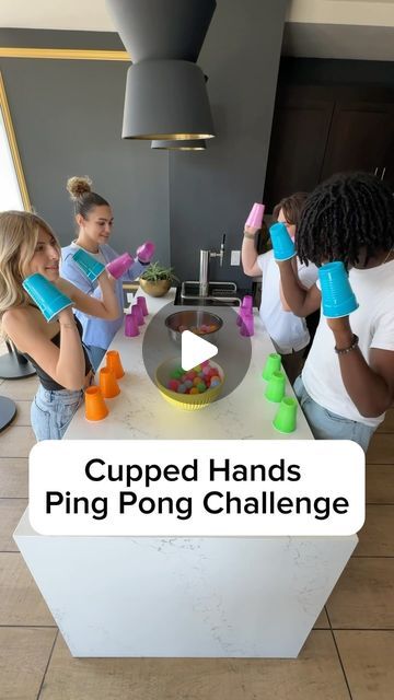 AMBER MAMIAN on Instagram: "CUPPED HANDS PING PONG CHALLENGE!! It’s amazing how many family games you can create with solo cups & ping pong balls 😜🤷🏼‍♀️ what can I say… it’s kinda our thing.  ➡️➡️ COMMENT WHO YOU THINK WILL WIN- sending 10 of you cash just for fun 🤩   Follow us for more family games, family fun, family challenges & more!!  #familyfun #familyfuntime #familygoals #familygames #familygamenight #familygame #bigfamilylife #bigfamilies" Family Challenges, Funny Games For Groups, Family Games Indoor, Montana Trip, Large Group Games, Church Games, Pong Game, Fun Group Games, Family Challenge