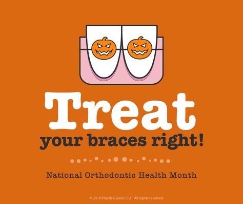 Orthodontic Social Media Posts, Orthodontic Marketing Ideas Social Media, Halloween Orthodontics, Dental Graphics, Orthodontic Contests, Orthodontic Health Month, Orthodontic Humor, Dental Marketing Social Media, Dental Illustration