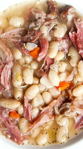 White Bean And Ham Soup, White Bean And Ham, Bean And Ham Soup, Ham And Bean, White Bean Soup Recipes, Homemade Soup Recipe, Ham Soup, Ham And Beans, Ham And Bean Soup