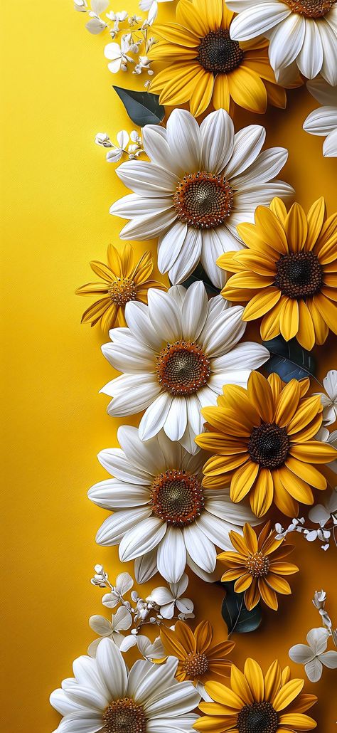 Sunflower Inspiration, Balloons Arch, Iphone Wallpaper Classy, Daisy Wallpaper, Summer Iphone, Gallery Wallpaper, Cute Christmas Wallpaper, Cake Logo, Floral Wallpaper Phone