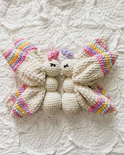 Emily Hallum | Modern Heirloom Crochet | A sister set of BUTTERFLIES 🦋 Y’all. These were a labor of love, but so worth it! I had first shared this butterfly about a year ago… | Instagram Butterfly Free Crochet Pattern, Crochet For Sister, Best Friend Crochet, Butterfly Crochet Pattern, Butterfly Amigurumi Free Pattern, Simple Crochet, Butterfly Crochet, Crochet Butterfly Pillow, Crochet Butterfly Lovey Free Pattern