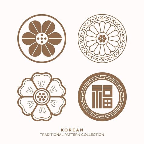 Vector vector korean traditional pattern... | Premium Vector #Freepik #vector #geometric-circle #shapes-background #korean-pattern #geometric-background Korean Geometric Pattern, Korean Pattern Traditional, Korean Pattern Design, Kimchi Packaging, Korean Motifs, Korean Patterns, Traditional Pattern Design, Korean Pattern, Shapes Background