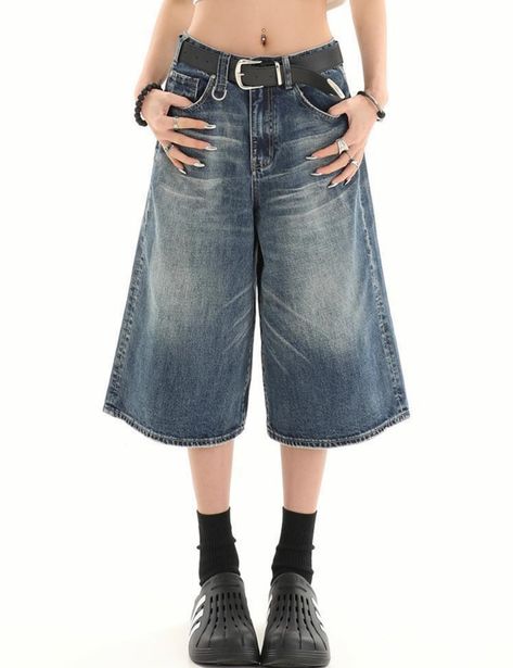 PRICES MAY VARY. Material: Y2k baggy jean shorts ,short pant is made of jean，kin-friendly and breathable, comfortable to wear. Design:Y2k hip hop shorts for men,Jorts Men loose fit, button zip closure, Y2K Harajuku style,Low waisted pants for men y2k. Fashion Style Is Suitable For You. Match:Y2k baggy jorts y2k, gothic pants, streetwear hip hop dance shorts pants,harajuku loose fit pants, vintage pants for men, men's denim pant straight wide leg trousers are perfect with with leather jackets, pl Jean Jorts, Jorts Aesthetic, Jorts Y2k, Y2k Ideas, Baggy Jean Shorts, Pants Grunge, Y2k Baggy Jeans, Knee Length Denim Shorts, Grunge Shorts