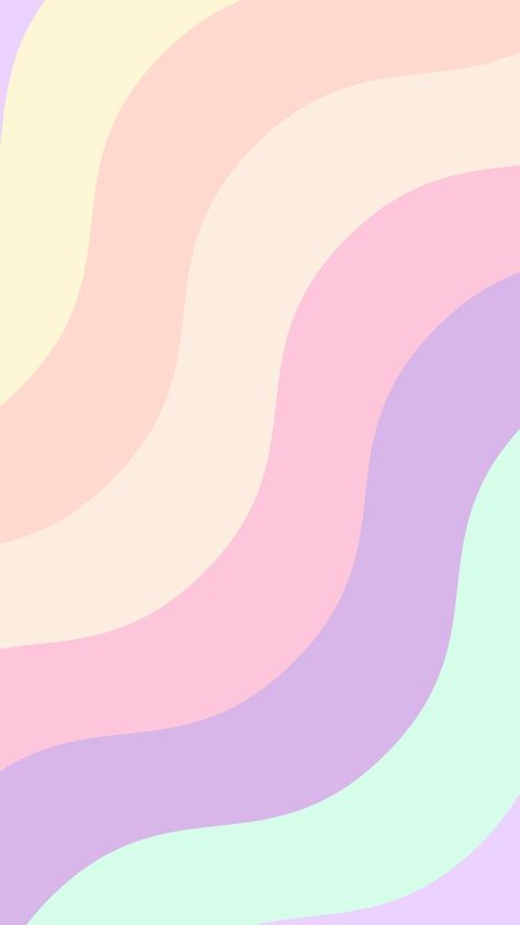 Phone wallpaper, background, lock screen. ' multi coloured pastel wave ' (3) Pastle Palete Wallpaper, Plan Background Colour, Multi Color Background, Summer Prints Wallpaper, Pasta Aesthetic, Pastel Color Wallpaper, Abstract Wallpaper Design, Tablet Wallpaper, Homescreen Iphone