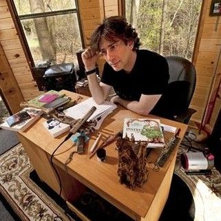 Instructions In the Event You Find Yourself In a Neil Gaiman Story Writer's Office, Writing Studio, Writers Desk, Fantasy Authors, Short Fiction, Writing Space, Writers Write, Famous Authors, Work Tools