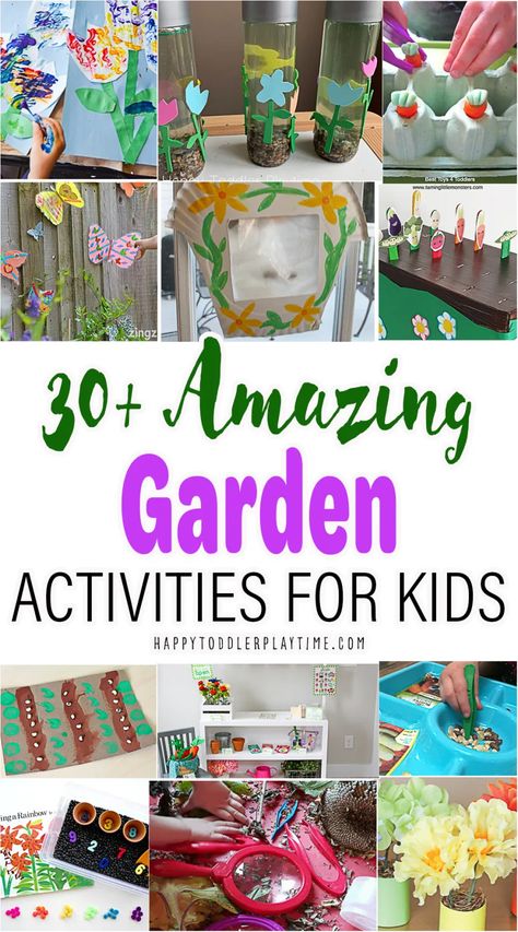 Garden Themed Crafts, Colourful Crafts, Garden Activities For Kids, Activities For Spring, Toddler Garden, Gardening Club, Garden Unit, Garden Crafts For Kids, Preschool Garden