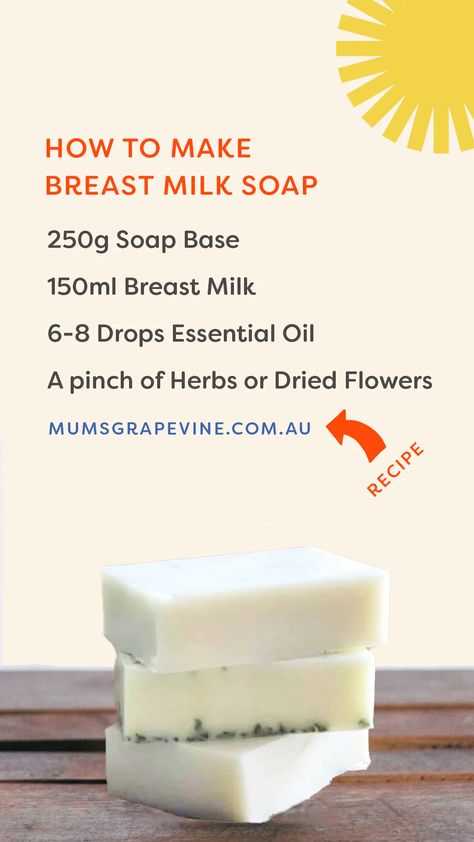 Step By Step Guide To Making Breast Milk Soap Easy Breastmilk Soap Recipe, Breastmilk Salve Recipe, Breast Milk Soap Recipe Easy, How To Make Breastmilk Soap, Breastmilk Soap Recipe, Breast Milk Soap Recipe, Breastmilk Lotion, Breast Milk Soap, Breastmilk Recipes