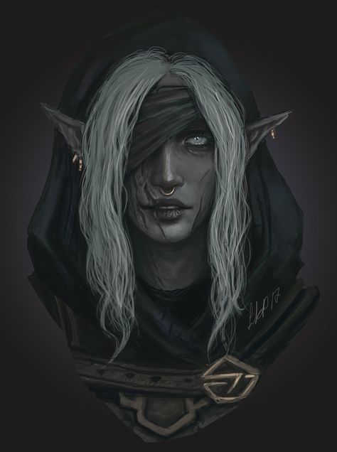 ArtStation - Sylpha, Linn Kristine Pettersen Mroczny Elf, Heroic Fantasy, Fantasy Races, Dungeons And Dragons Characters, Dnd Art, Dark Elf, Wow Art, Arte Fantasy, Fantasy Rpg