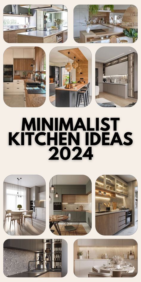 Unlocking 2024: Minimalist Kitchen Ideas for Small Spaces | Modern Elegance, Boho Flair, and Timeless Sophistication Minimalist Kitchen Ideas, Trendy Kitchen Design, Kitchen Cabinet Color Ideas, Minimalist Cabinet, Latest Kitchen Designs, Wooden Sofa Set Designs, Black Countertops, Minimalist Kitchen Design, Cabinet Color