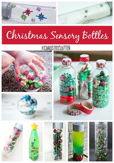 These Christmas sensory bottles are sure to provide hours of discovery. From magnet science to simple calm down bottles, you'll find it all here. #sensory #Christmas #sensorybottles Christmas Sensory Bottles, Christmas Crafts And Activities, Sensory Christmas, Magnet Science, Christmas Sensory, Calm Down Bottle, Discovery Bottles, Crafts And Activities For Kids, Sensory Boxes