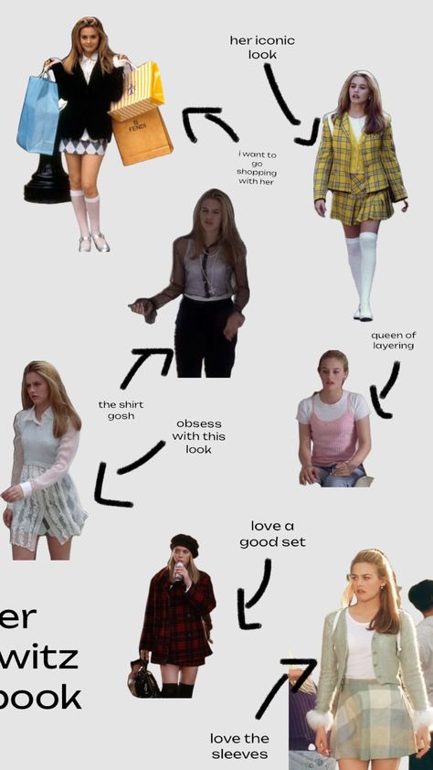 #clueless #cherhorowitz #fashion #fashioninspo #fashionaesthetic #fashioncollage #fashionicon #fashionmoodboard #style #styleinspo #aliciasilverstone Clueless Costume Ideas, Cher Outfits Clueless, Cher Clueless Halloween Costume, Clueless Outfits Inspiration, Cher Horowitz Outfit, Cher Clueless Outfit, Cher Looks, Clueless Costume, Clueless Cher