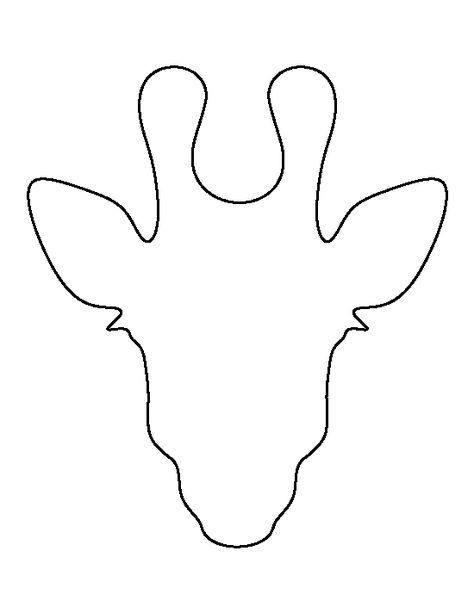 Giraffe head pattern. Use the printable outline for crafts, creating stencils, scrapbooking, and more. Free PDF template to download and print at http://patternuniverse.com/download/giraffe-head-pattern/ Giraffe Outline Drawing, Giraffe Head Tattoo, Giraffe Head Drawing, Cardboard Giraffe, Giraffe Outline, Giraffe Template, Giraffe Ears, Side View Of Face, Printable Outline