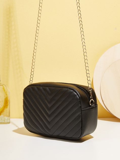 Black    PU Leather      Women Bags Sling Bags Women Fashion, Cross Body Bag Outfit, Black Sling Bag, Crochet Sling Bag, Sling Bag Women, Sling Bags Women, Small Hand Bags, Womens Sling Bag, Fancy Hands