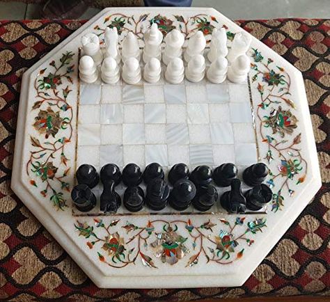 Aesthetic Chess Board, Chess Board Ideas, Chess Board Aesthetic, Ceramic Games, Chess Board Table, Billionaire Aesthetic, Handmade Chess Set, Chess Boards, Chess Set Unique