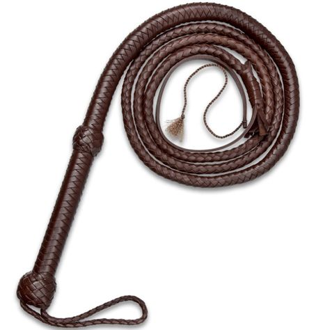 8' Handcrafted Dark Brown Leather Bull Whip - Woven Premium Leather Construction, Wrist Strap, Age-Old Leather Crafting Method | BUDK.com - Knives & Swords At The Lowest Prices! Western Themed Room, Leatherwork Projects, Photography Freebies, Bull Whip, Work Supplies, Leather Crafting, Compound Bow, Magical Jewelry, Themed Room