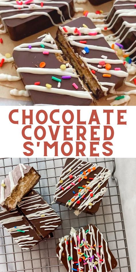 Skip the campfire with this easy s'mores recipe that you can make and store for delicious snacks anytime! The square mold makes creating these marshmallow and graham cracker treats a cinch! smores dessert. smores bar. Smores Display, Graham Cracker Smores, Cracker Treats, Graham Cracker Treats, Dessert Smores, Marshmallow Treats Recipe, Smores Pops, Chocolate Covered Graham Crackers, Chocolate Smores