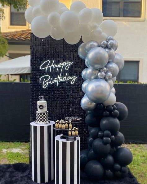 25 Birthday Decorations For Men, Decoration Ideas Party For Men, Men Decoration Party, Decoration Ideas Birthday Party, Man Birthday Decoration Ideas, Bday Party For Men, Simple Men Birthday Decor, 40th Decorations For Men, Mens Party Decorations