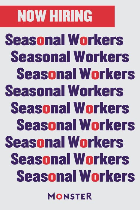 Check our list below of the companies that have already announced their seasonal hiring plans—and be sure to check back often, as we’ll be updating this list periodically throughout the remainder of the year. Seasonal Work, Seasonal Jobs, Hiring Now, Health Center, Jobs Hiring, Job Hunting, Holiday Wishes, Call Center, Head Start