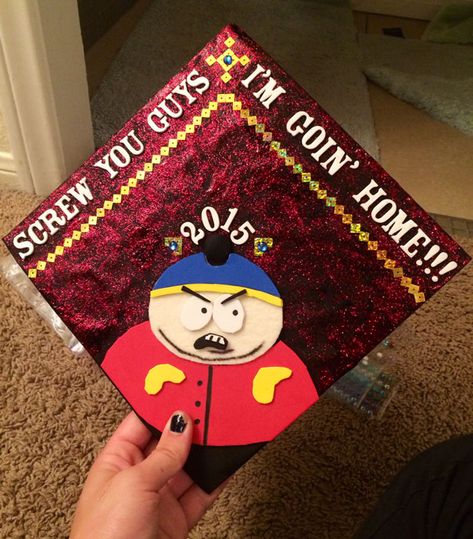 Cars Graduation Cap, Grad Cap Art, Funny Graduation Cap Decoration, Funny Grad Cap Ideas, Funny Graduation Caps, Creative Graduation Caps, College Grad Cap Ideas, Grad Cap Decorated, Graduation Cap Decoration Diy