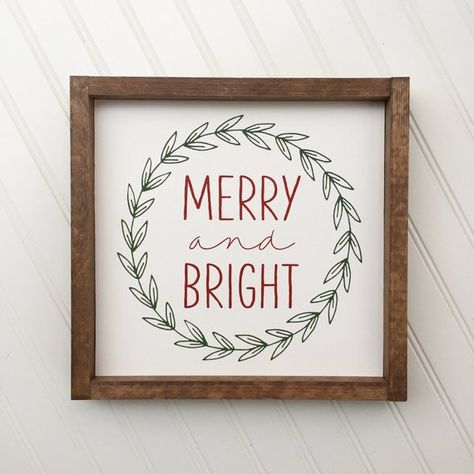 Christmas Sign Decor, Wood Sign Christmas, Color Frame, Christmas Signs Wood, Wreath Wall, Navidad Diy, Holiday Signs, Sign Decor, Wood Frame Sign