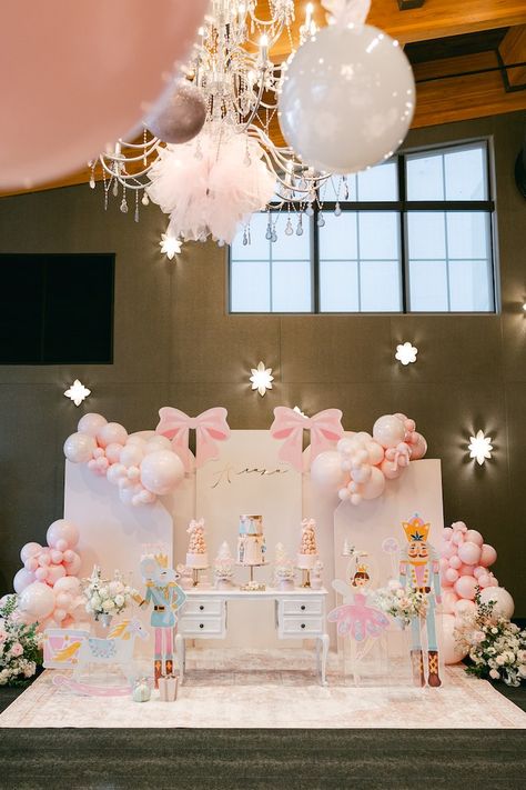 Kara's Party Ideas Nutcracker Sugarplum Party | Kara's Party Ideas Nutcracker Theme Birthday Party, Sugarplum Fairy Party, Christmas Tree Birthday Party, Sugarplum Fairy Birthday Party, Birthday Party Christmas Theme, Custom Nutcracker, Nutcracker Ballet Birthday Party, Nutcracker Christmas Party, Sugarplum Christmas