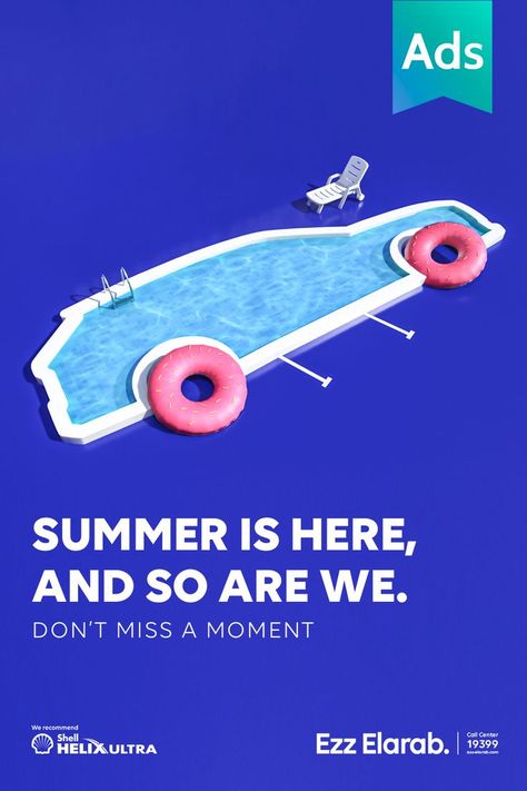 Spring Creative Ads, Summer Ads Advertising Campaign, Summer Campaign Ideas, Summer Campaign Advertising, Summer Campaign Design, Summer Creative Ads, Vacation Poster Design, Summer Ad Campaign, Car Campaign