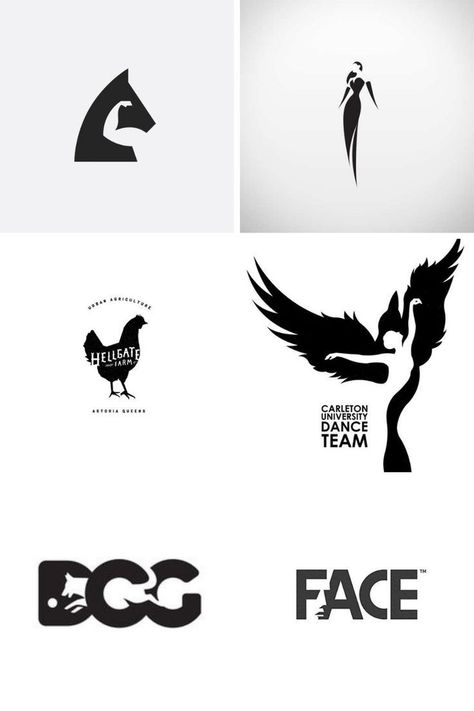 Negative Space Logo, Logo Design Negative Space, Dance Logo, Negative Space Design, Space Logo, Negative Space Logos, Inspiration Logo Design, Logo Design Inspiration Creative, Design Studio Logo