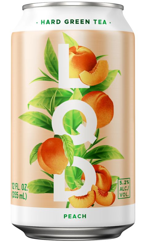 Peach Packaging Design, Ice Tea Packaging, Peach Packaging, Juice Packaging Design, Peach Green Tea, Food Logo Design Inspiration, Juice Branding, Drinks Packaging Design, Juice Packaging