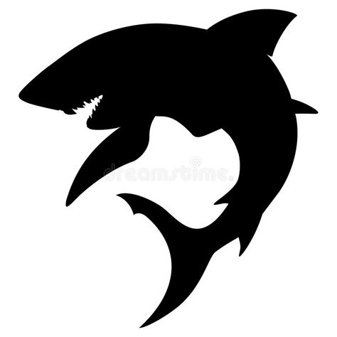 Shark Silhouette. Vector illustration of a shark , #SPONSORED, #Silhouette, #Shark, #Vector, #shark, #illustration #ad Shark Stencil, Silhouette Tattoo, Airbrush Shirts, Shark Illustration, Shark Silhouette, Shark Drawing, Shark Logo, Silhouette Tattoos, Shark Art