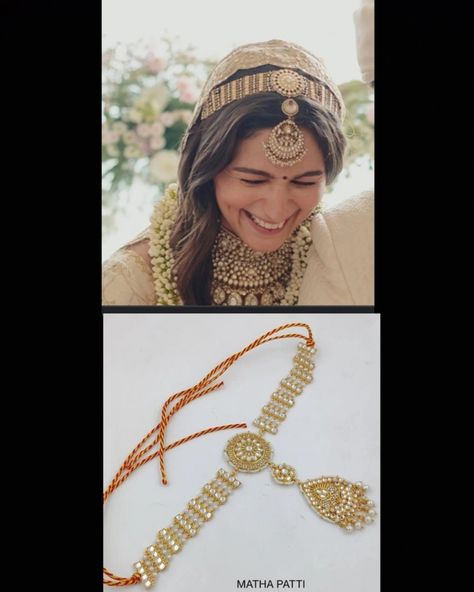 Latest jewellery collection Alia Bhatt Style, Matha Patti, Fancy Jewellery Designs, Fancy Jewellery, Alia Bhatt, Girl Hair, Jewellery Designs, Girl Hairstyles, Chain Necklace