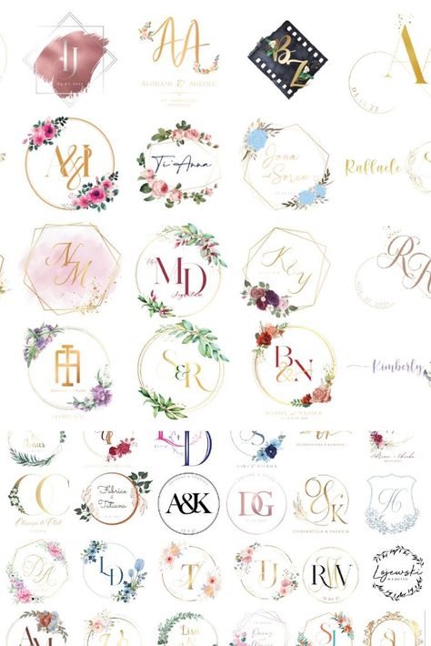 I will design a custom wedding monogram or initial logo Wedding Monogram Ideas Initials, Initial Logo Ideas, Wedding Logo Design Initials Letters, Wedding Monogram Logo Initials, Wedding Initials Logo Design, Initials Logo Letters, Wedding Initials Logo, Wedding Wishlist, Custom Wedding Monogram