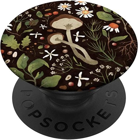 Cottagecore Gardencore Forest Garden Pattern PopSockets Swappable PopGrip Painted Popsocket, Aesthetic Phone Case With Popsocket, Pop Sockets, Phone Case Pop Socket, Phone Cases With Popsockets, Cute Phone Popsockets, Butterfly Popsockets, Cute Popsockets, Pop Socket