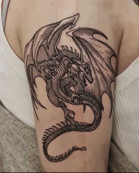 Western Dragon Tattoo, Aura Tattoos, Tattoo Art Ideas, Symbols Tattoos, Black Dragon Tattoo, Dragon Medieval, Dragon Tattoo Meaning, Red Dragon Tattoo, Dragon Tattoo Ideas