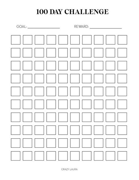 100 Book Challenge Template, 100 Days Challenge Printable, List Tabungan, Savings Challenge Printable Free, Ipad Template, Study Challenge, Tenk Positivt, Break A Habit, Finanse Osobiste