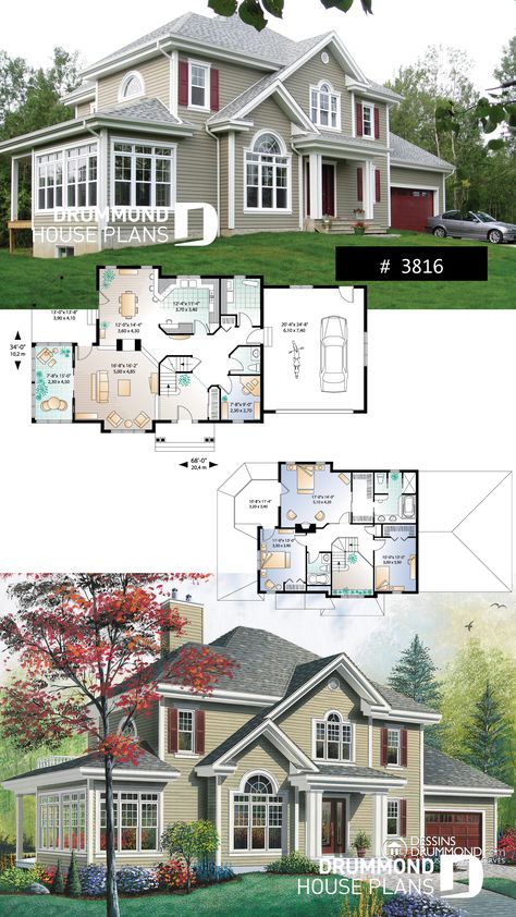 Traditional Family Home Floor Plans, 4 Bedroom Traditional House Plans, Family House Sims 4 Plan, Cute Family House, Family Home Layout, Family Home Floor Plans, 2 Family House, Traditional Family Home, Family Home Plans