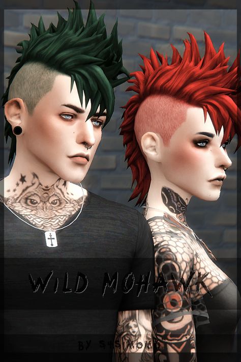 Sims 4 Cc Face Hair Male, Simomo Sims 4, Sims 4 Cc Hair Mohawk, Sims 4 Cc Goth Male, Sims 4 Cc Punk Hair Male, Sims 4 Mohawk Cc, Sims 4 Punk Hair Cc, Sims 4 Punk Hair, Sims 4 Cc Male Hair Mohawk