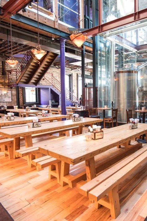 Tap Room Brewery Design, Taproom Design, Brewery Interior Design, Taproom Ideas, Brewery Interior, Brewery Taproom, Brewery Design, Pub Interior, Beer House