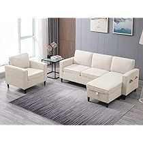 Living Modernos, 4 Piece Living Room Set, Comfy Sectional, Stylish Living Room Furniture, Couch With Storage, Movable Storage, Living Room Furniture Sets, Couch Set, Ottoman Sofa